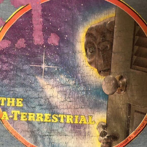 Vintage Rare 1982 E.T. The Extra-Terrestrial T-Shirt | Single Stitch | Large - Picture 3 of 8